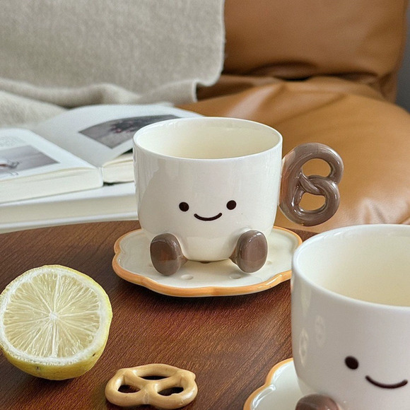 Adorable short leg dessert teapot & 4 teacups 900ml & 200ml - Functional Design - Picture 5 of 6